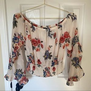 Women’s Floral Off the Shoulder Top (Never Worn)
